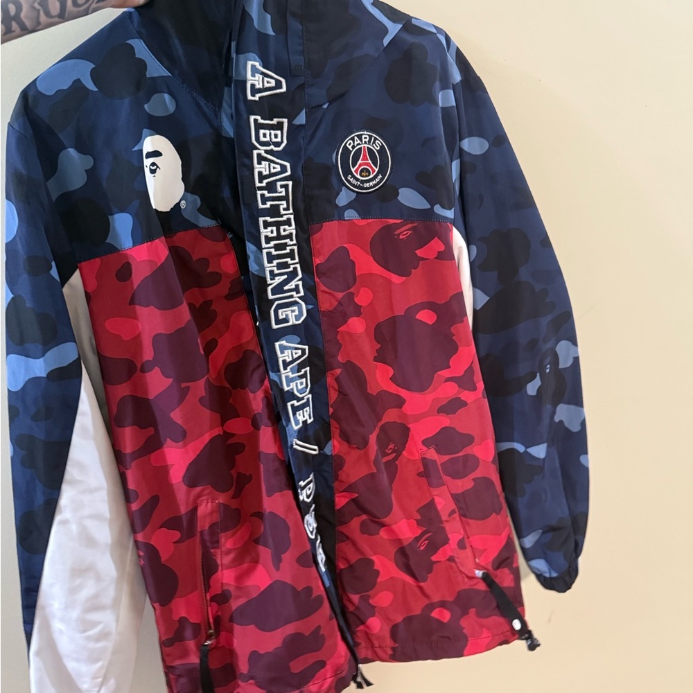 A Bathing Ape Camo Jacket - Red & Blue